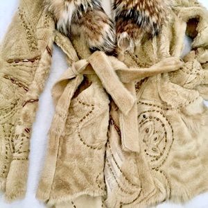 Genuine Lavorazione Artigiana Shearling/Fox Fur